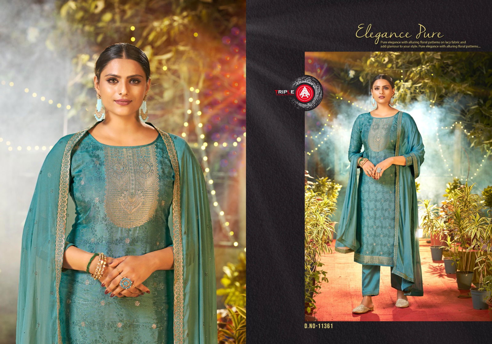 Jalwa By Triple Aaa 11361 To 11366 Heavy Muslin Dress Material Wholesale Market In Surat
